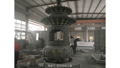 寺廟大型石雕香爐的制作流程